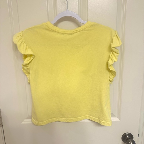 Zara Yellow Ruffle Top - Picture 2 of 3